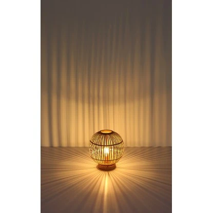 Globo Tischlampe Bambus Hildegard 4 Globo Tischlampe Bambus Hildegard – Bild 4