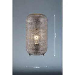 Fischer & Honsel Tischleuchte Velvet Silberfarben Antik Klein Ø 18 Cm -Globo Deutschland Verkaufsgeschäft 8468944 1546 3