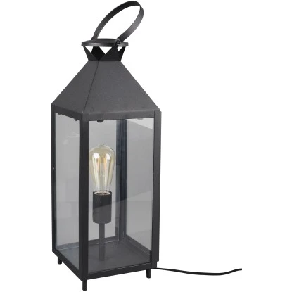 Reality Tischlampe Farola Schwarz Matt 61,5 X 19 X 19 Cm 1 Reality Tischlampe Farola Schwarz Matt 61,5 X 19 X 19 Cm