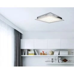 Näve LED-Deckenleuchte Glasgow Chrom