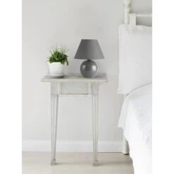 Tischleuchte Keramik Grau