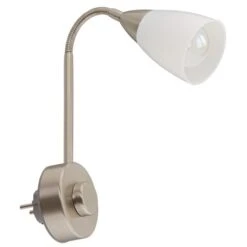 Briloner Steckerspot Fiche Nickel Matt Mit Dimmer