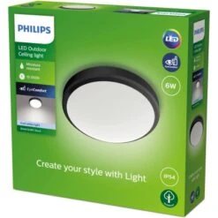 Philips Doris LED-Deckenleuchte Schwarz 6W 4000K 5 Philips Doris LED-Deckenleuchte Schwarz 6W 4000K -Globo Deutschland Verkaufsgeschäft 8719514417892 4795 02