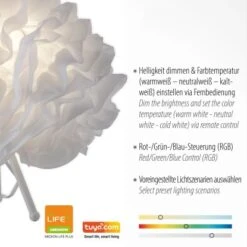 Leuchten Direkt LED-Tischleuchte LOLAsmart-Naomi Weiß -Globo Deutschland Verkaufsgeschäft 890240 2426 4