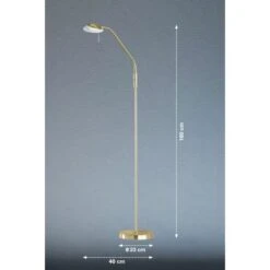 Fischer & Honsel LED-Stehleuchte Pool TW 1x 5 W Gold 530 Lm -Globo Deutschland Verkaufsgeschäft 890992 1546 4