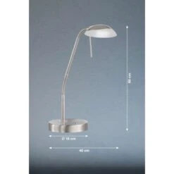 Fischer & Honsel LED-Tischleuchte Pool TW 1x 5 W Nickel 530 Lm -Globo Deutschland Verkaufsgeschäft 891064 1546 3