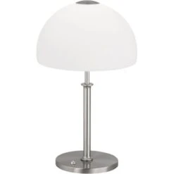 Fischer & Honsel LED-Tischleuchte Avignon 1x 13 W Weiß-Nickel 1500 Lm