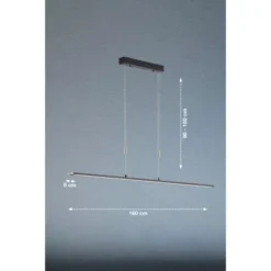 Fischer & Honsel LED-Pendelleuchte Metz TW 1x 32 W Schwarz 3500 Lm -Globo Deutschland Verkaufsgeschäft 891135 1546 4