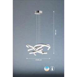 Fischer & Honsel LED-Pendelleuchte Sund TW 4x 8 W Weiß-Nickel 3400 Lm -Globo Deutschland Verkaufsgeschäft 891183 1546 3