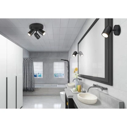 Trio Strahler Angelo 155 Mm X 105 Mm X 90 Mm Schwarz Matt 6 Trio Strahler Angelo 155 Mm X 105 Mm X 90 Mm Schwarz Matt – Bild 6