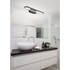 Trio LED-Wandleuchte Gianni 80 Mm X 600 Mm X 150 Mm Schwarz Matt -Globo Deutschland Verkaufsgeschäft 891333 2451 8