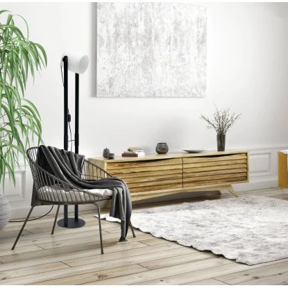 Eglo Stehleuchte Hornwood Schwarz-Weiß E27 4 Eglo Stehleuchte Hornwood Schwarz-Weiß E27 – Bild 4