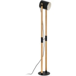 Eglo Stehleuchte Hornwood 1-flammig Schwarz-Creme E27 28 W -Globo Deutschland Verkaufsgeschäft 9002759430481 3539 S 0004