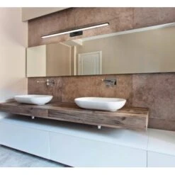 Eglo LED Spiegelleuchte Pandella 1 Weiß-Schwarz L 780 Mm 14 W