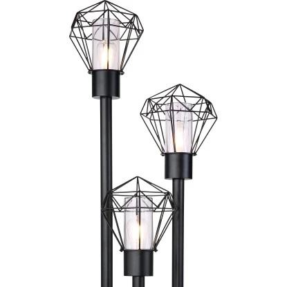 Globo Außenleuchte Horace 3-flammig Schwarz 442 X 445 X 1700 Mm 5 Globo Außenleuchte Horace 3-flammig Schwarz 442 X 445 X 1700 Mm – Bild 5