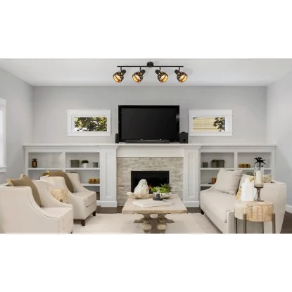 Globo Strahler Blanca 4-flammig Schwarz 800 X180 Mm 1 Globo Strahler Blanca 4-flammig Schwarz 800 X180 Mm