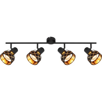 Globo Strahler Blanca 4-flammig Schwarz 800 X180 Mm 5 Globo Strahler Blanca 4-flammig Schwarz 800 X180 Mm – Bild 5