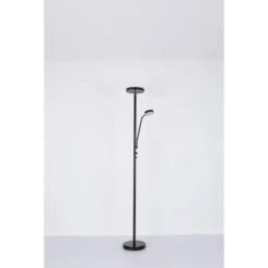 Globo LED-Stehlampe Ernst 2-flammig Schwarz Matt 260 X 1800 Mm -Globo Deutschland Verkaufsgeschäft 9007371419548 3749 S 12