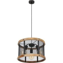 Globo Pendelleuchte Jeanie 3-flammig Schwarz Matt 400 X 1200 Mm -Globo Deutschland Verkaufsgeschäft 9007371420773 3749 S 03