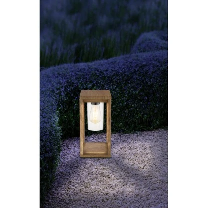 Globo Außenleuchte Candela 1-flammig Holzoptik 150 X 150 X 350 Mm 1 Globo Außenleuchte Candela 1-flammig Holzoptik 150 X 150 X 350 Mm