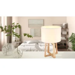 Globo Tischlampe Moritz 1-flammig Braun 300 X 440 Mm