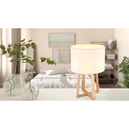 Globo Tischlampe Moritz 1-flammig Braun 300 X 440 Mm 1 Globo Tischlampe Moritz 1-flammig Braun 300 X 440 Mm