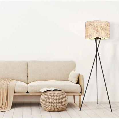 Globo Stehlampe Gabriele 1-flammig Schwarz Matt 620 X 1580 Mm 1 Globo Stehlampe Gabriele 1-flammig Schwarz Matt 620 X 1580 Mm