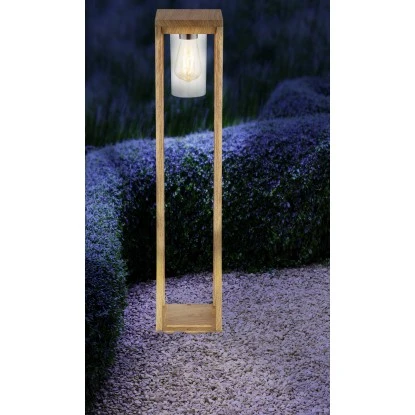 Globo Außenleuchte Candela 1-flammig Holzoptik 150 X 150 X 800 Mm 1 Globo Außenleuchte Candela 1-flammig Holzoptik 150 X 150 X 800 Mm