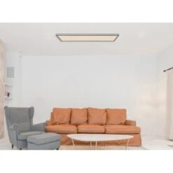 Globo LED-Deckenleuchte Jessy 1-flammig Schwarz Matt 1200 X 300 X 80 Mm