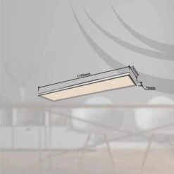 Globo LED-Deckenleuchte Jessy 1-flammig Schwarz Matt 1200 X 300 X 80 Mm -Globo Deutschland Verkaufsgeschäft 9007371429950 3749 S 12