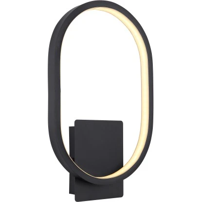 Globo LED-Außenleuchte 1-flammig Schwarz Matt 200 X 320 Mm 1 Globo LED-Außenleuchte 1-flammig Schwarz Matt 200 X 320 Mm