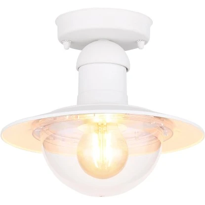 Globo Außenleuchte Linda 1-flammig Weiß 236 X 215 Mm 2 Globo Außenleuchte Linda 1-flammig Weiß 236 X 215 Mm – Bild 2