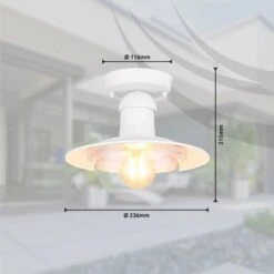 Globo Außenleuchte Linda 1-flammig Weiß 236 X 215 Mm 15 Globo Außenleuchte Linda 1-flammig Weiß 236 X 215 Mm -Globo Deutschland Verkaufsgeschäft 9007371436323 3749 S 07
