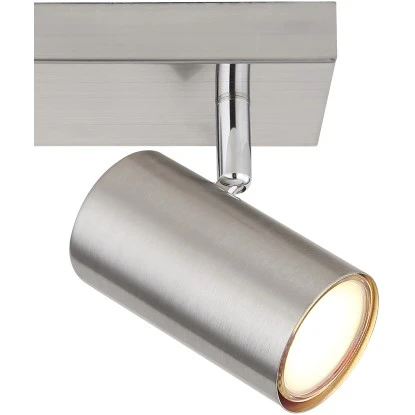 Globo Strahler Robby 3-flammig Nickel Matt 410 X 60 X 120 Mm 6 Globo Strahler Robby 3-flammig Nickel Matt 410 X 60 X 120 Mm – Bild 6