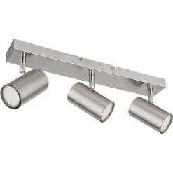 Globo Strahler Robby 3-flammig Nickel Matt 410 X 60 X 120 Mm 8 Globo Strahler Robby 3-flammig Nickel Matt 410 X 60 X 120 Mm -Globo Deutschland Verkaufsgeschäft 9007371436521 3749 S 02