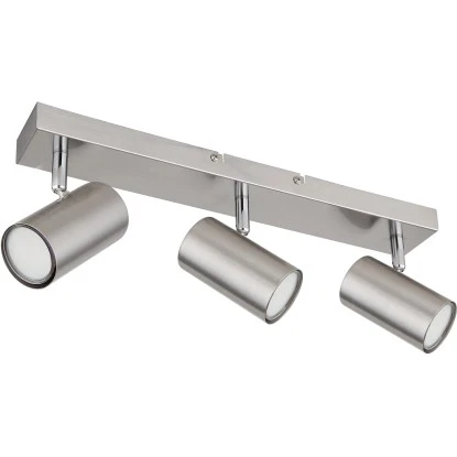 Globo Strahler Robby 3-flammig Nickel Matt 410 X 60 X 120 Mm 3 Globo Strahler Robby 3-flammig Nickel Matt 410 X 60 X 120 Mm – Bild 3