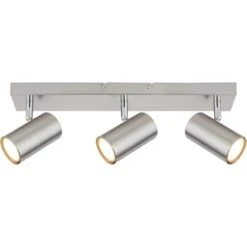 Globo Strahler Robby 3-flammig Nickel Matt 410 X 60 X 120 Mm 9 Globo Strahler Robby 3-flammig Nickel Matt 410 X 60 X 120 Mm -Globo Deutschland Verkaufsgeschäft 9007371436521 3749 S 03