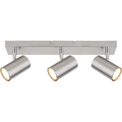 Globo Strahler Robby 3-flammig Nickel Matt 410 X 60 X 120 Mm 4 Globo Strahler Robby 3-flammig Nickel Matt 410 X 60 X 120 Mm – Bild 4