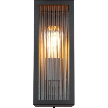 Globo Außenleuchte 1-flammig Schwarz Matt 12 Cm X 32 Cm 4 Globo Außenleuchte 1-flammig Schwarz Matt 12 Cm X 32 Cm – Bild 4