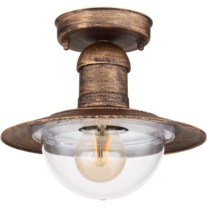 Globo Außenleuchte Linda 1-flammig Rostfarben 236 X 215 Mm 3 Globo Außenleuchte Linda 1-flammig Rostfarben 236 X 215 Mm – Bild 3