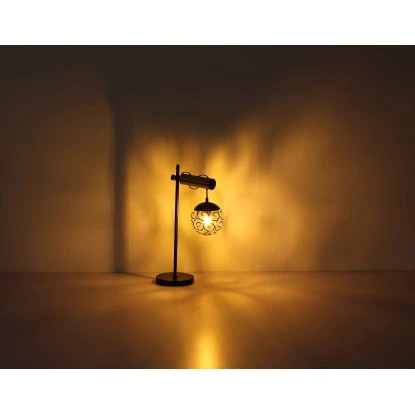 Globo Stehlampe Fitz 2-flammig Schwarz Matt-Gold Rauchfarben 510 X 250 X 1680 Mm 8 Globo Stehlampe Fitz 2-flammig Schwarz Matt-Gold Rauchfarben 510 X 250 X 1680 Mm – Bild 8