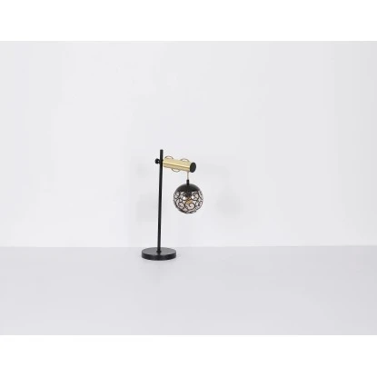 Globo Stehlampe Fitz 2-flammig Schwarz Matt-Gold Rauchfarben 510 X 250 X 1680 Mm 10 Globo Stehlampe Fitz 2-flammig Schwarz Matt-Gold Rauchfarben 510 X 250 X 1680 Mm – Bild 10