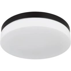 Globo Außenleuchte 3-flammig Schwarz Matt Ø 30 Cm X 6,5 Cm