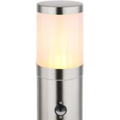 Globo Außenleuchte 1-flacmig Silber Glänzend Ø 14 Cm X 50 Cm -Globo Deutschland Verkaufsgeschäft 9007371441273 3749 CU 01