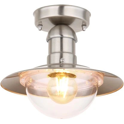 Globo Außenleuchte Linda 1-flammig Edelstahl 236 X 215 Mm 2 Globo Außenleuchte Linda 1-flammig Edelstahl 236 X 215 Mm – Bild 2