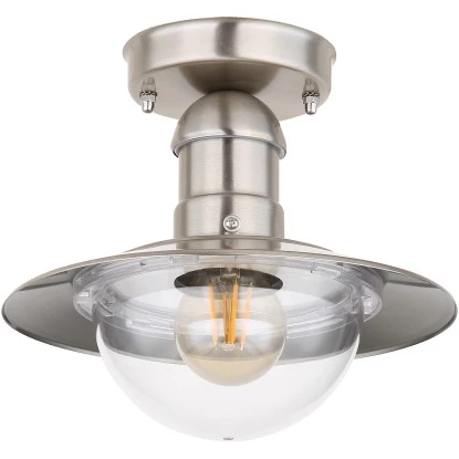 Globo Außenleuchte Linda 1-flammig Edelstahl 236 X 215 Mm 3 Globo Außenleuchte Linda 1-flammig Edelstahl 236 X 215 Mm – Bild 3