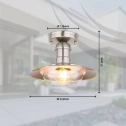 Globo Außenleuchte Linda 1-flammig Edelstahl 236 X 215 Mm 15 Globo Außenleuchte Linda 1-flammig Edelstahl 236 X 215 Mm -Globo Deutschland Verkaufsgeschäft 9007371442324 3749 S 07