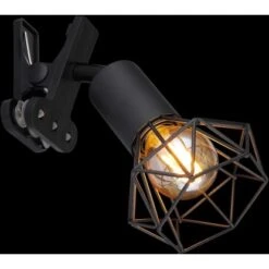 Globo Klemmstrahler Xara I 1-flammig Schwarz Matt 170 X 92 X 180 Mm -Globo Deutschland Verkaufsgeschäft 9007371443949 3749 S 02