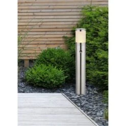 Globo Außenleuchte 1-flammig Silber Glänzend 14 Cm X 80 Cm -Globo Deutschland Verkaufsgeschäft 9007371444274 3749 AB 01