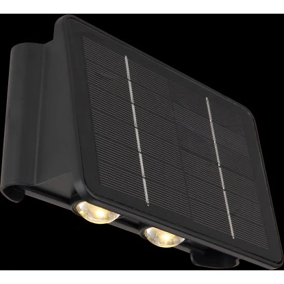 Globo LED-Solarleuchte Schwarz 17 Cm X 10,8 Cm X 6,4 Cm 3 Globo LED-Solarleuchte Schwarz 17 Cm X 10,8 Cm X 6,4 Cm – Bild 3